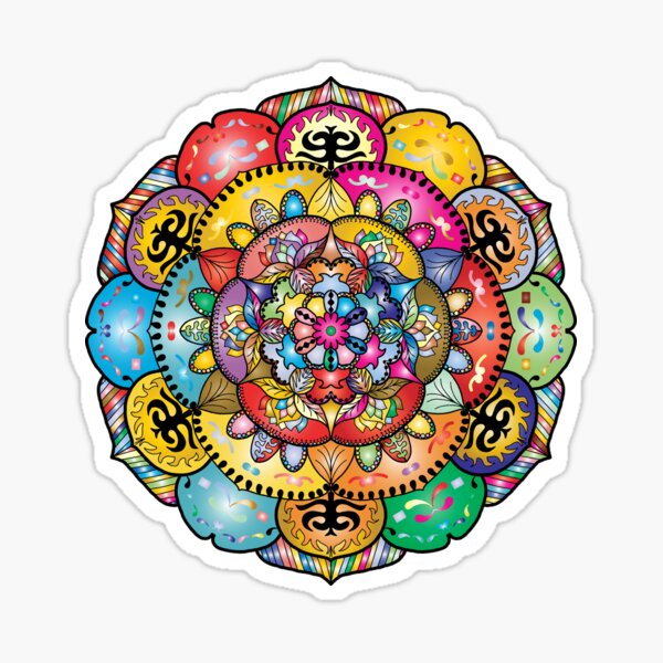 Colorful mandala Sticker