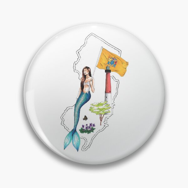 Item preview, New Jersey Mermaid designed and sold by Elizabeth Weglein.