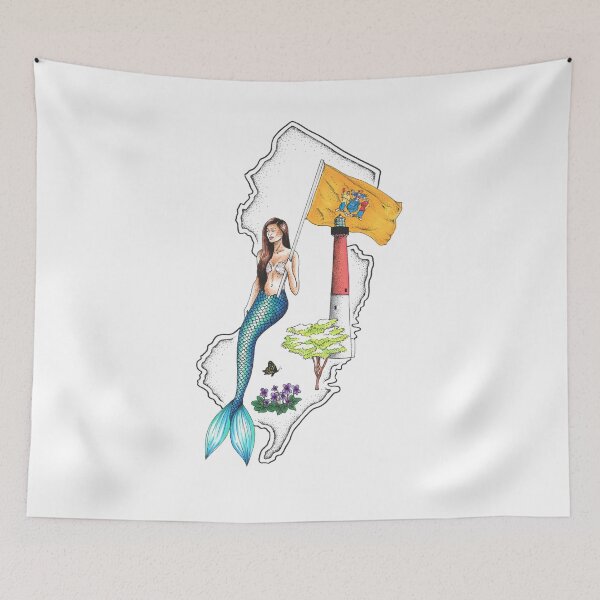 Item preview, New Jersey Mermaid designed and sold by Elizabeth Weglein.