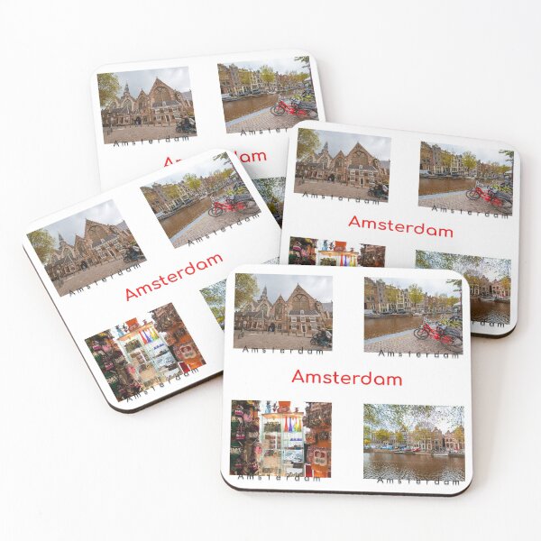 Item preview, Amsterdam Netherlands Stickers Pack of 4 by TonyRockets designed and sold by MackyBoy.