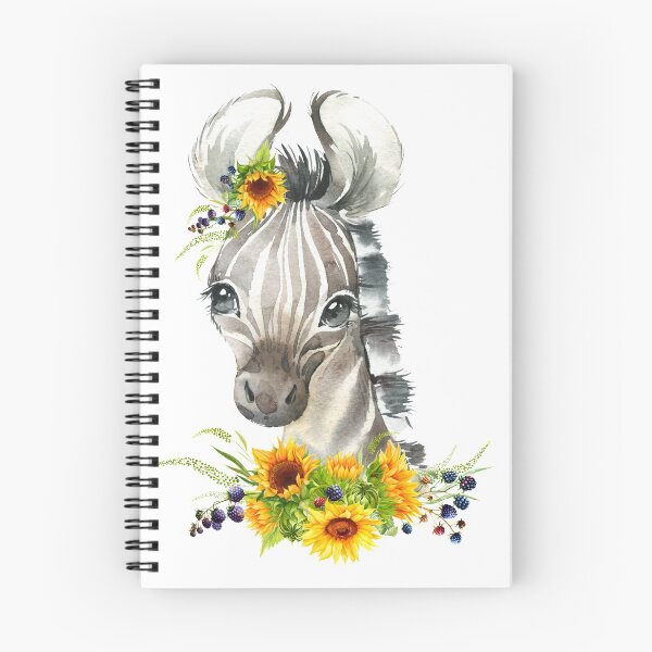 Item preview, Zebra Foal with Yellow Floral Sunflowers  designed and sold by Paulele.