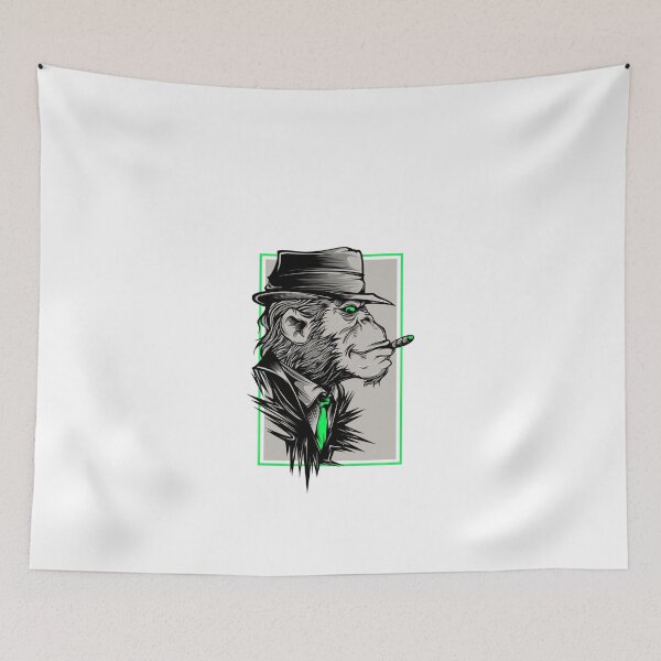 Item preview, Mafia monkey smoking designed and sold by CretuDiana.