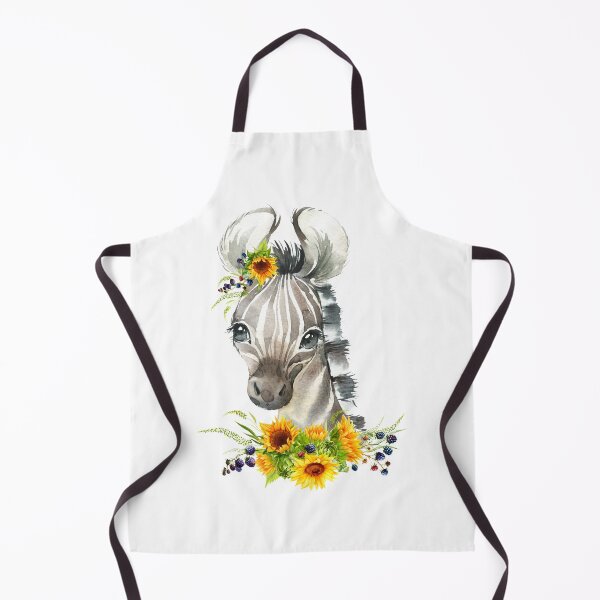 Item preview, Zebra Foal with Yellow Floral Sunflowers designed and sold by Paulele.