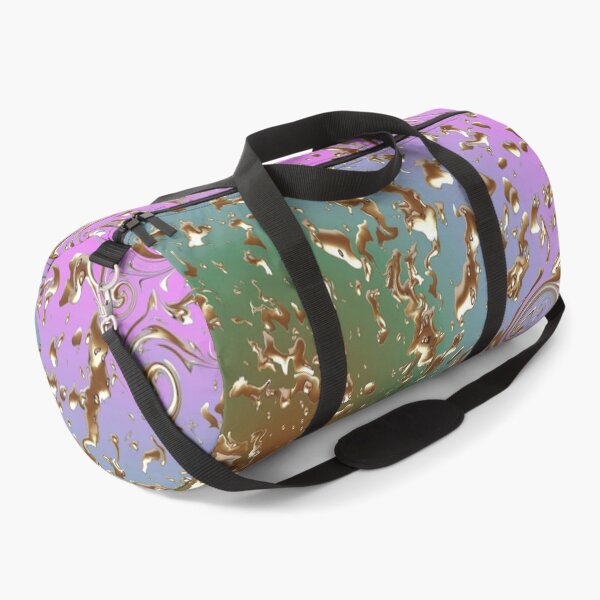 Item preview, Pattern Golden Rain Light Magenta Green designed and sold by runati.