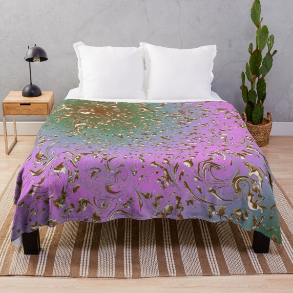 Item preview, Pattern Golden Rain  Light Magenta  Green designed and sold by runati.