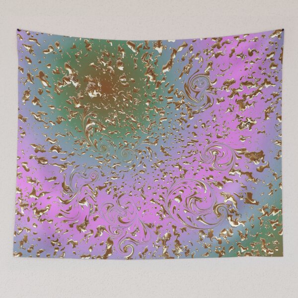 Item preview, Pattern Golden Rain  Light Magenta  Green designed and sold by runati.