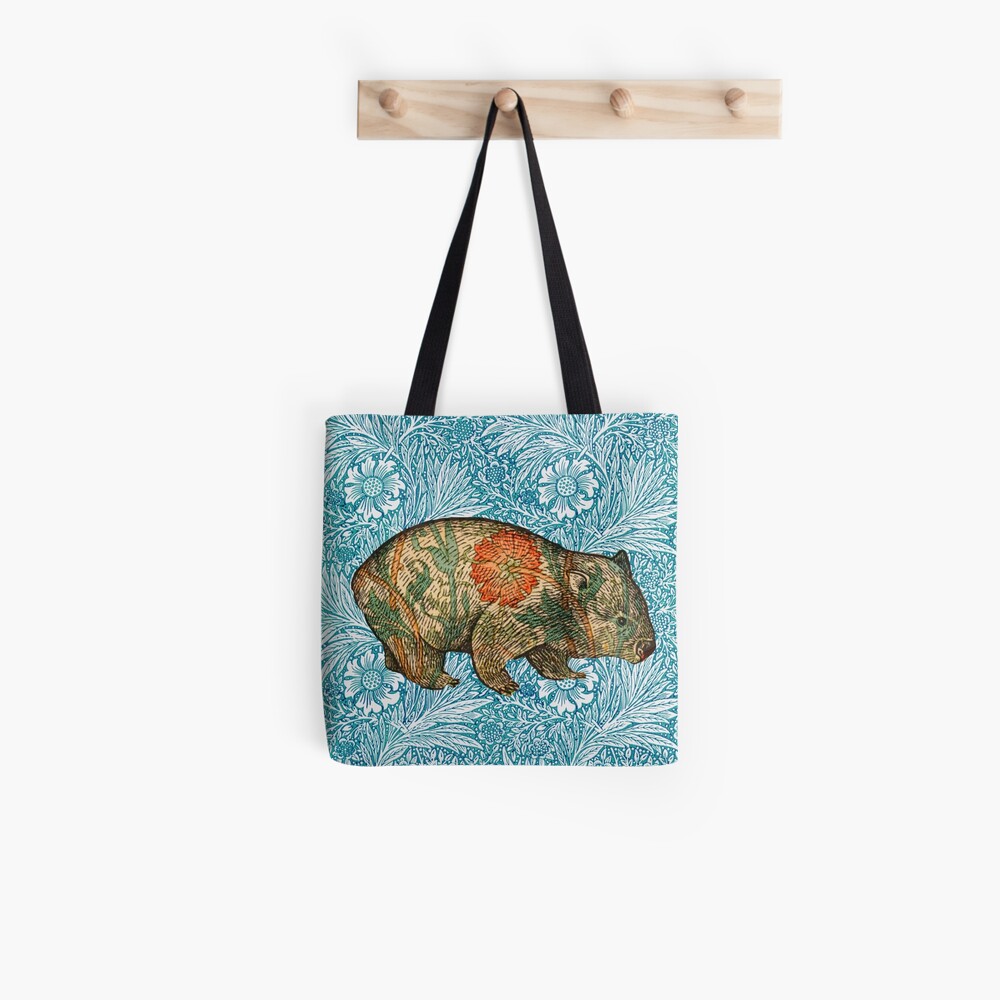 Rossetti's Wombat in Blue Marigold Tote Bag