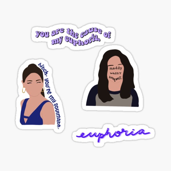 "euphoria sticker pack" Sticker by esteinman15 Redbubble