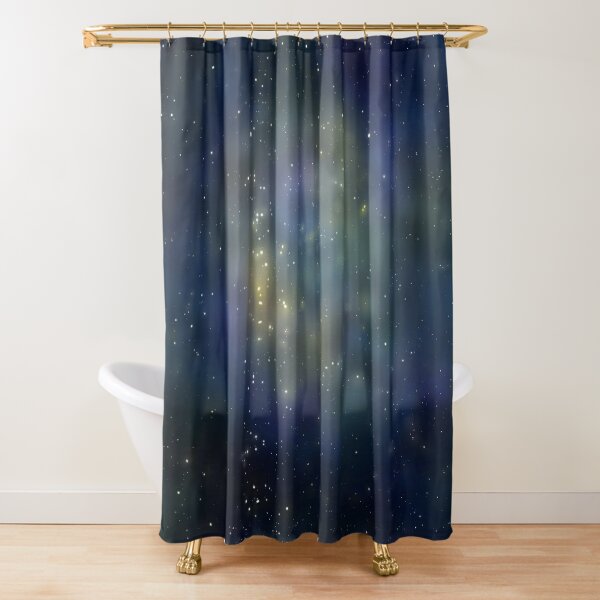 The Stars in Space Shower Curtain