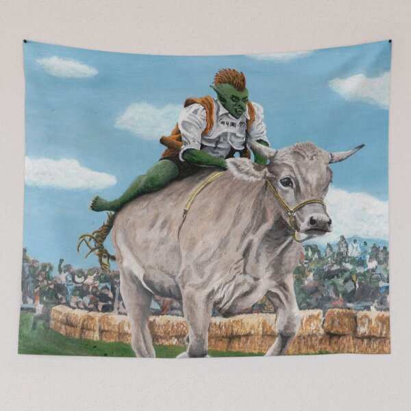 Item preview, Goblin Rider Ox Racing designed and sold by HelmsArt.