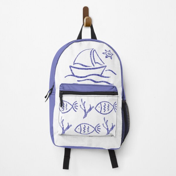 Item preview, Blue and White Nautical Theme designed and sold by TrendyArtPrints.