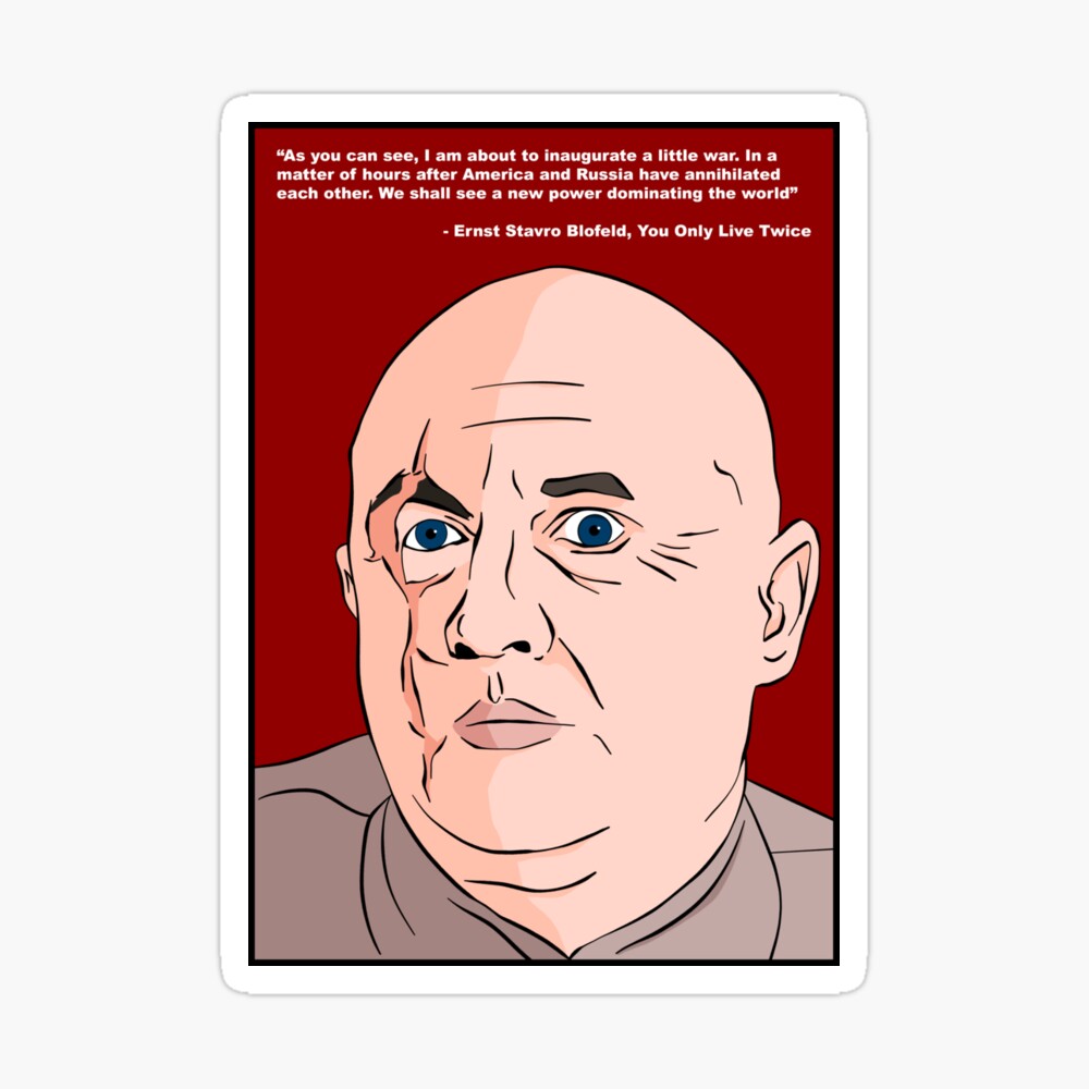 Blofeld Canvas Print By Deanomite85 Redbubble