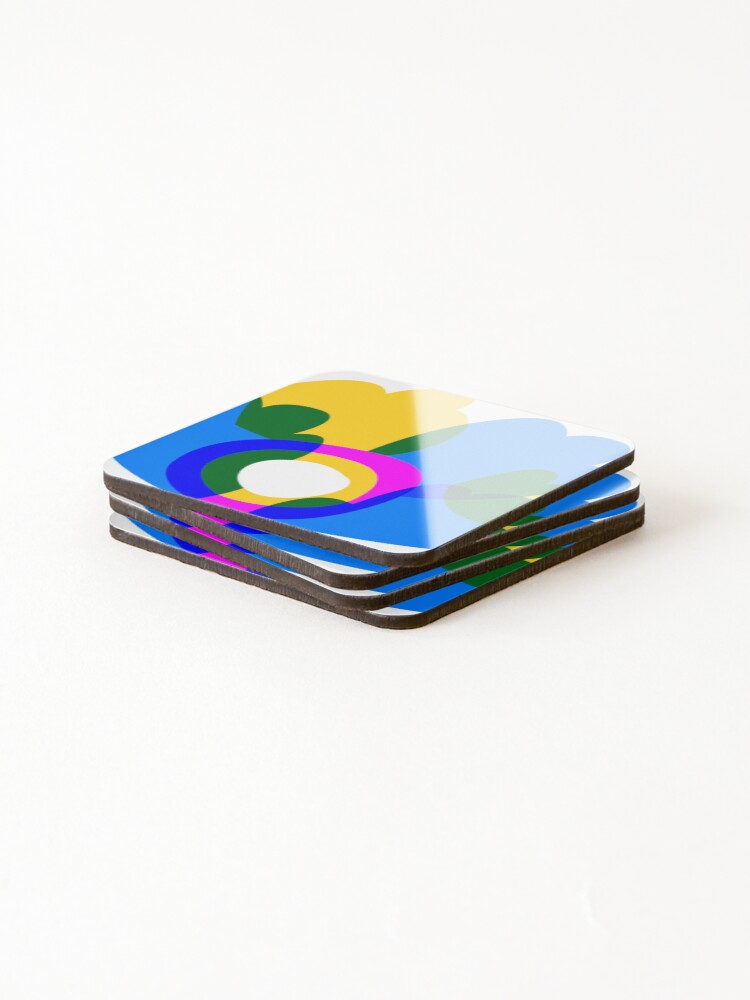Thumbnail 4 of 5, Coasters (Set of 4), Flower designed and sold by ejcreative.