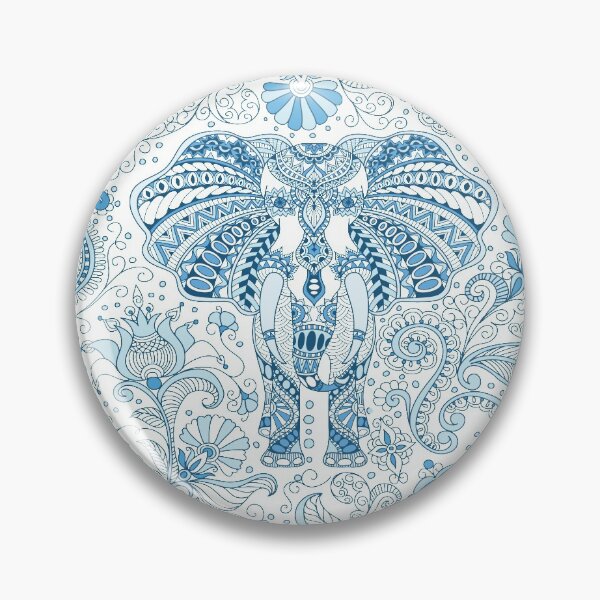Item preview, Blue indian elephant  designed and sold by urbanstore69.