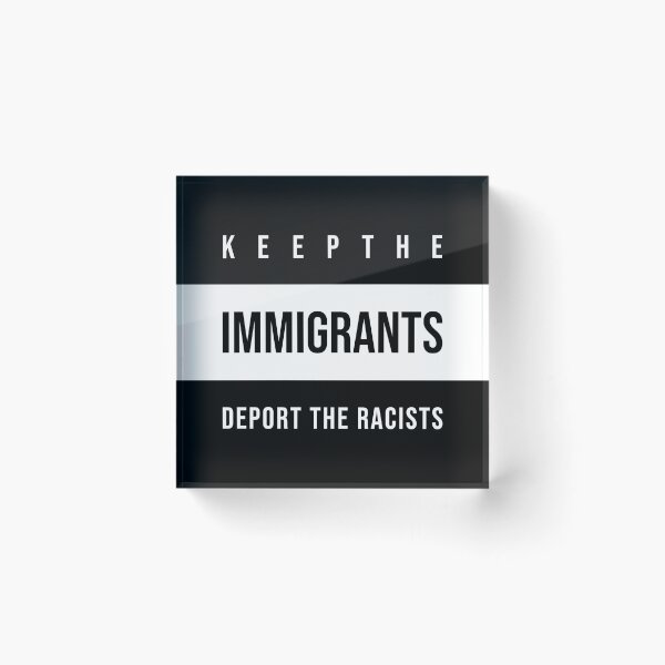 Item preview, Mantenga a los inmigrantes deportando a los racistas designed and sold by arrowroses.