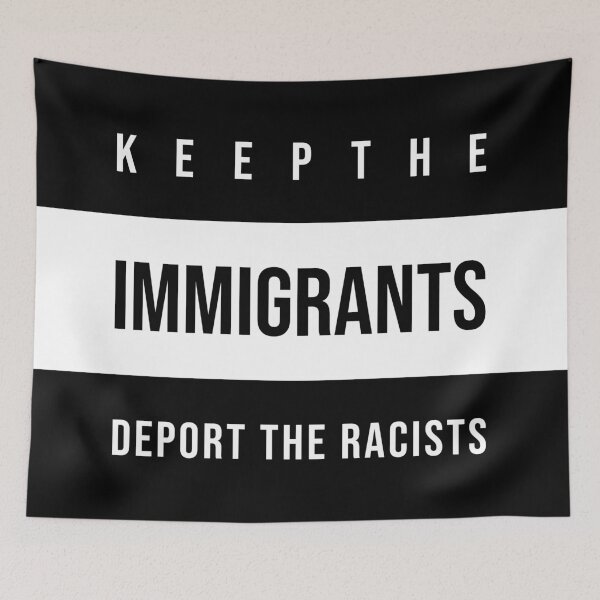 Item preview, Mantenga a los inmigrantes deportando a los racistas designed and sold by arrowroses.