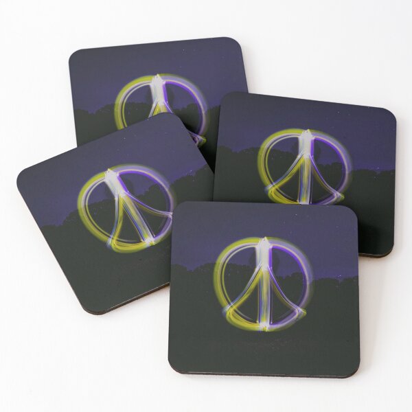 Item preview, Peace Sign Glowing in Night Sky  designed and sold by mwagie.