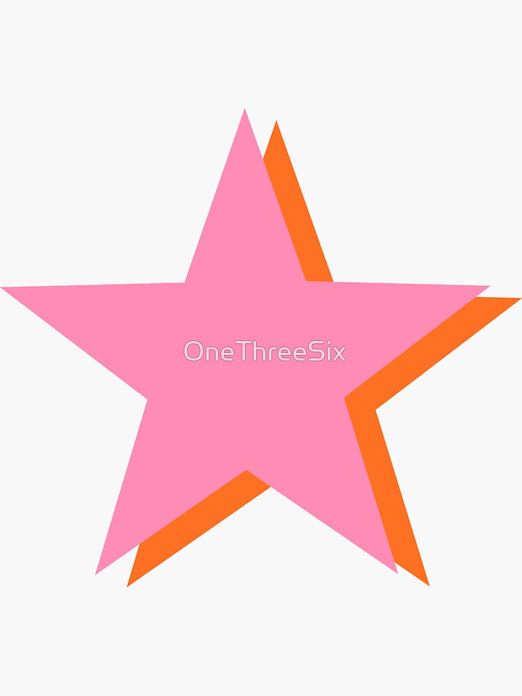 Pink and Orange Stars Vinyl