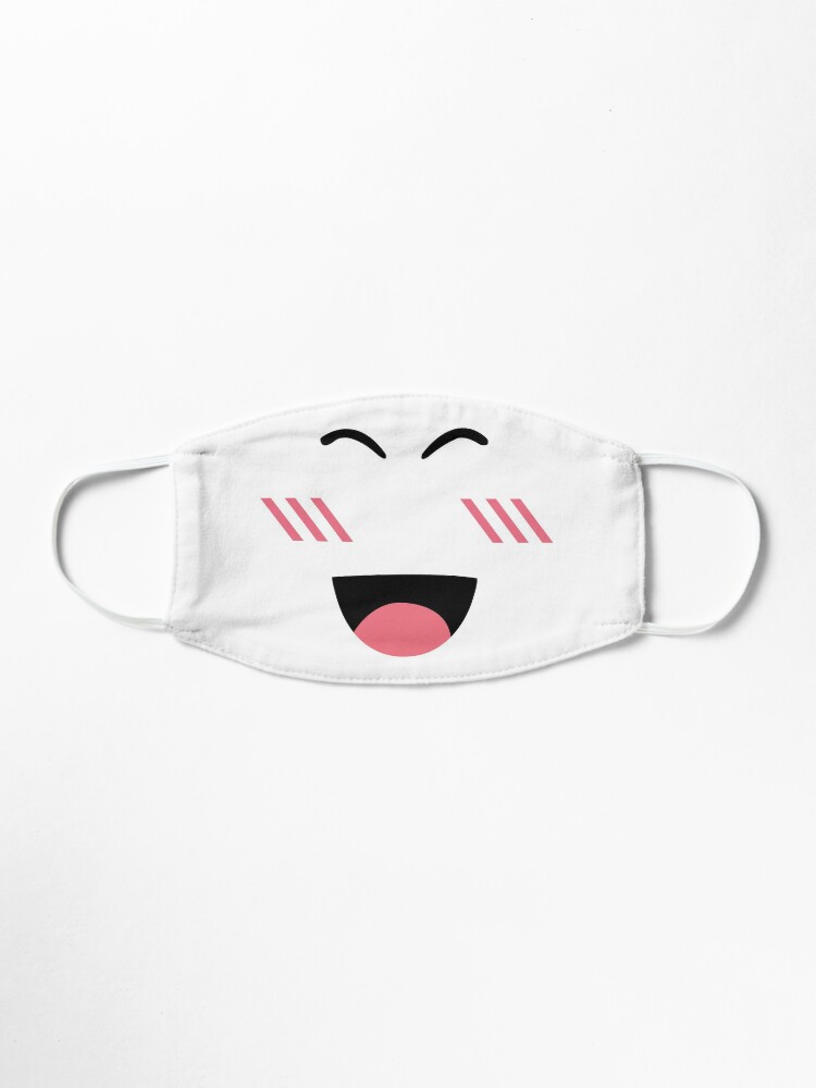 Super Super Happy Face Roblox Mask By T Shirt Designs Redbubble - white girls face and red lipstick roblox