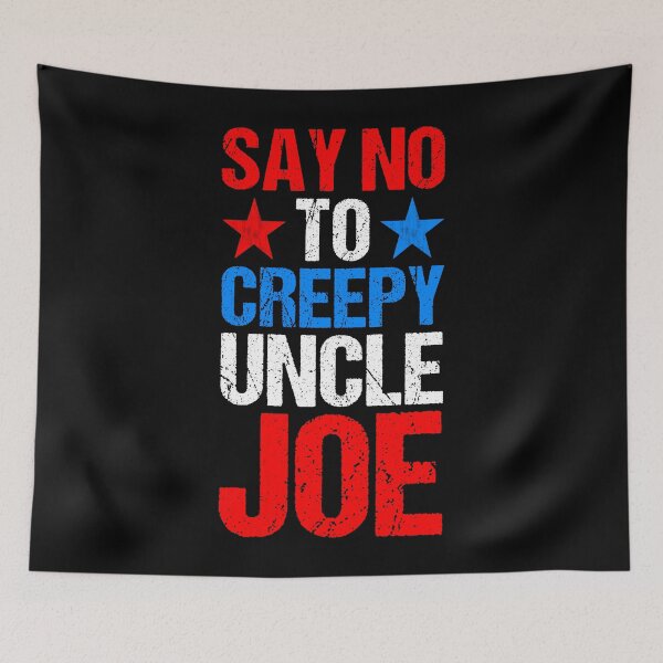 Item preview, Say No To Creepy Uncle Joe Vintage Design Funny Anti Joe Biden 2020 Retro designed and sold by naworas.