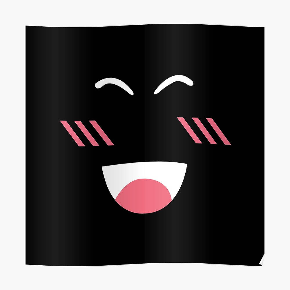 Super Super Happy Face Roblox White Mask By T Shirt Designs Redbubble - super happy face roblox face free