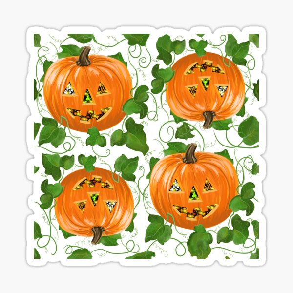 Item preview, Jack-o-lantern Pumpkin Patch designed and sold by MamaODea.