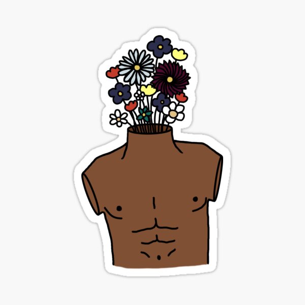 Flower Head (colour) Sticker
