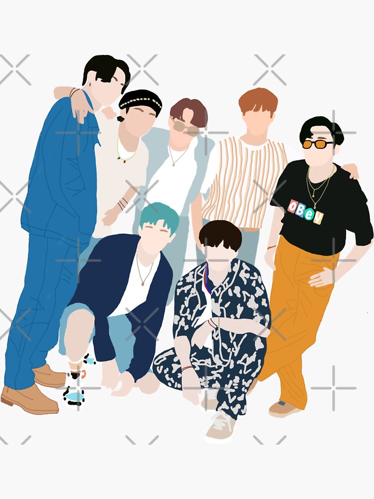 bts dynamite sticker by costcobaguette redbubble