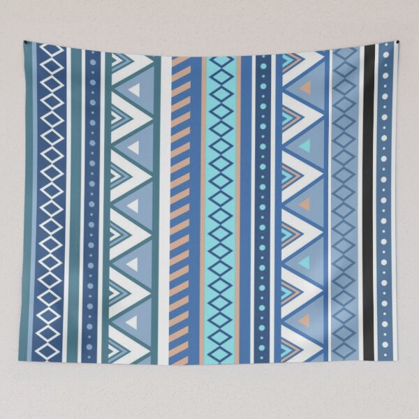 Item preview, Blue Aztec Print designed and sold by lennyandlee.