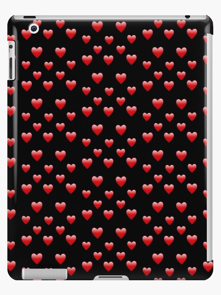 Red Heart Emoji in Black background