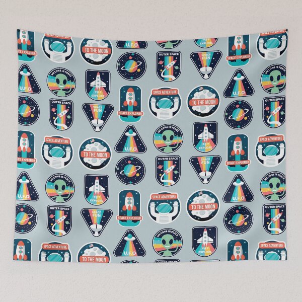 Item preview, Space retro 70 funny Stickers Trendy laptop Collection 02 designed and sold by ShirtzTonight.