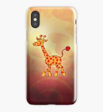 Red Heart Spotted Giraffe iPhone Case