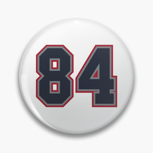 Item preview, 84 Navy Grey Red Sports Number Eighty-Four designed and sold by HelloFromAja.