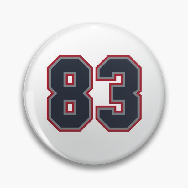 Item preview, 83 Navy Grey Red Sports Number Eighty-Three designed and sold by HelloFromAja.