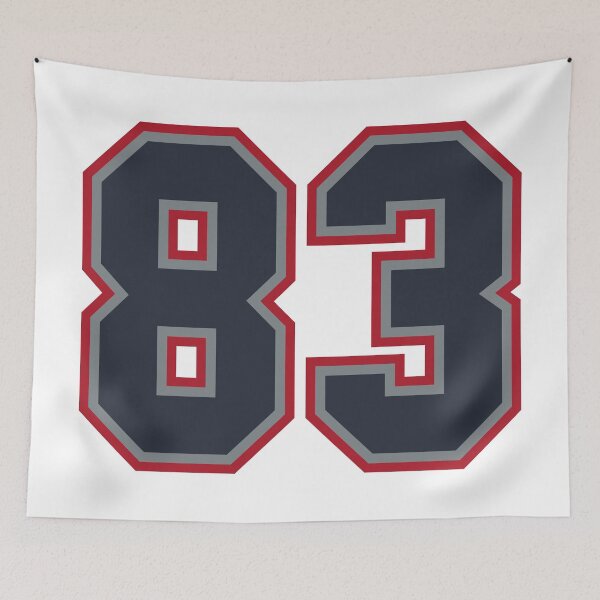 Item preview, 83 Navy Grey Red Sports Number Eighty-Three designed and sold by HelloFromAja.