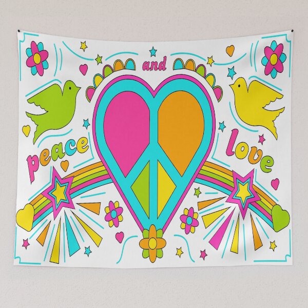 Item preview, Peace and Love  designed and sold by Assla ⭐⭐⭐⭐⭐.