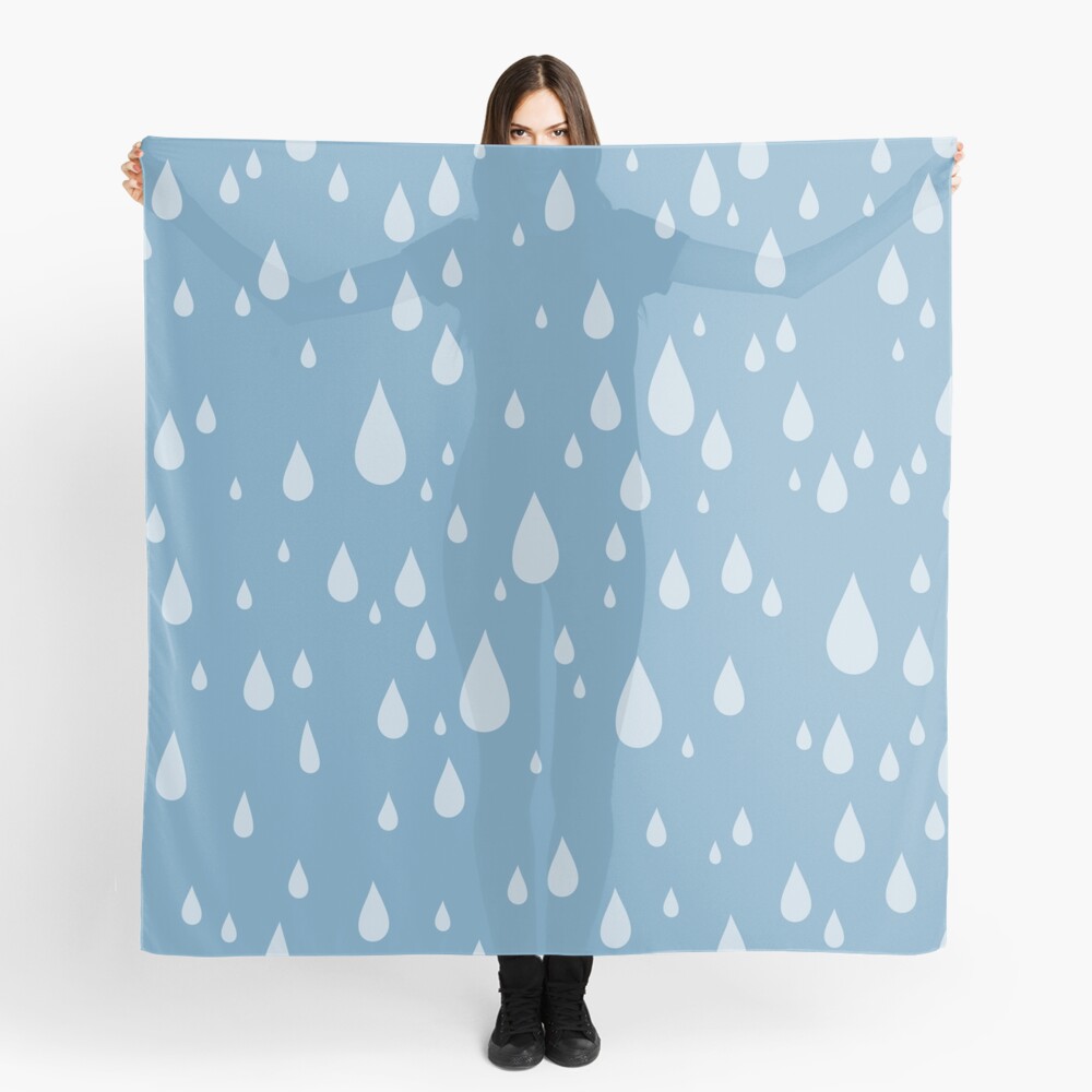 Raindrops or tears? Scarf