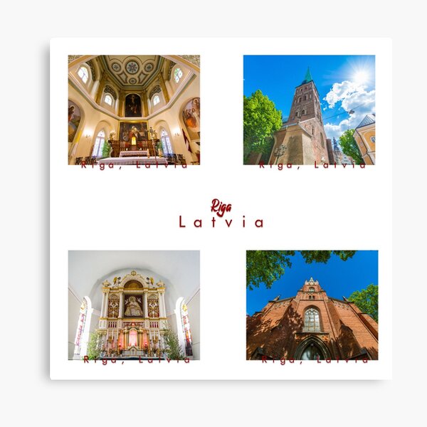 Item preview, Riga Latvia Stickers or Magnets Souvenirs Pack of 4 by TonyRockets designed and sold by TonyRockets.