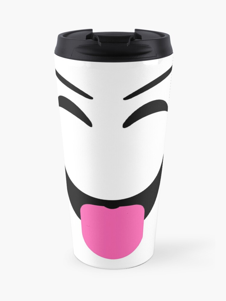 Roblox Prankster Face Travel Mug By T Shirt Designs Redbubble - roblox prankster face