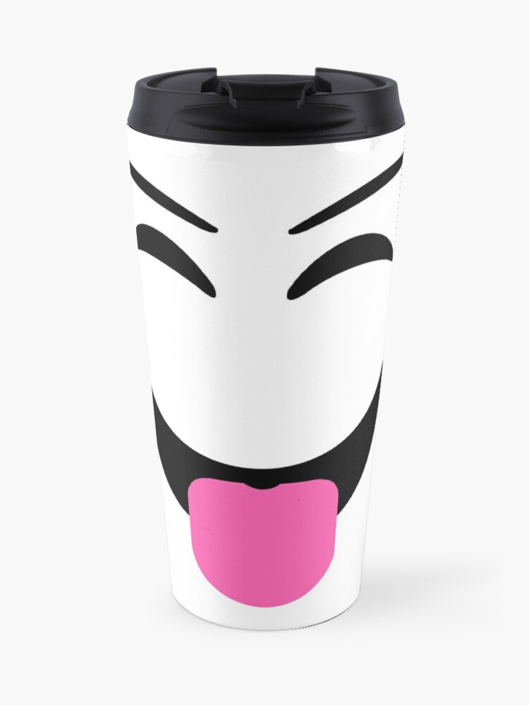 Roblox Prankster Face Travel Mug By T Shirt Designs Redbubble - prankster face roblox