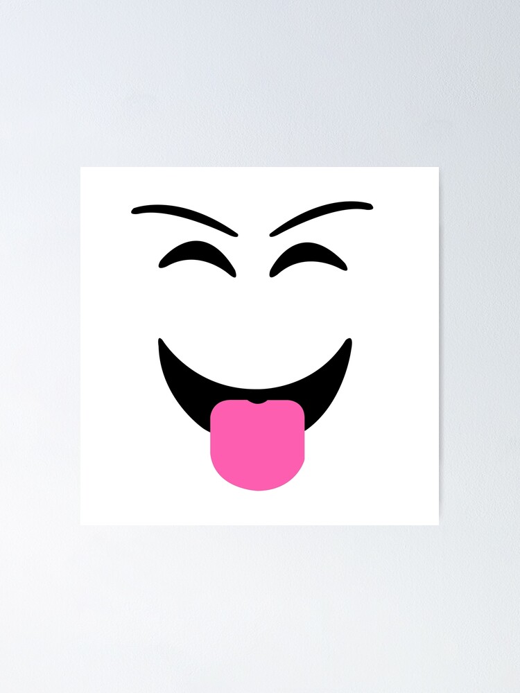 Roblox Prankster Face Poster By T Shirt Designs Redbubble - how to make a face in roblox studio