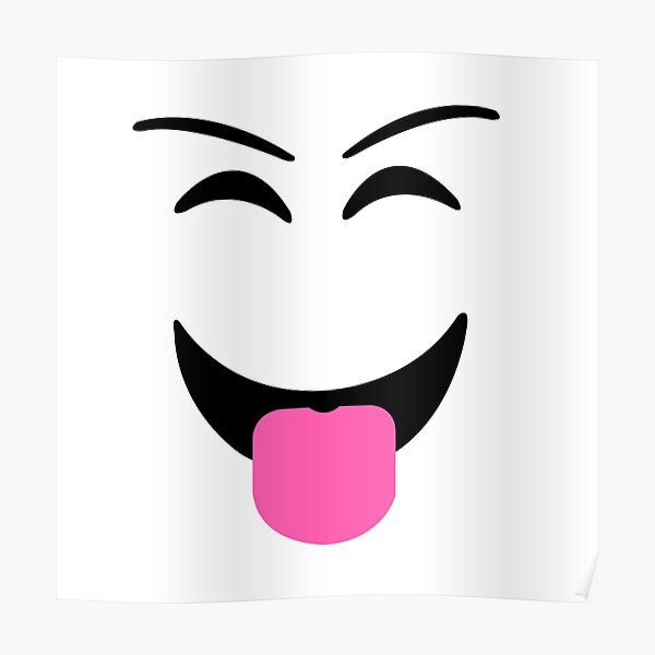 Roblox Prankster Face Poster By T Shirt Designs Redbubble - roblox face blush