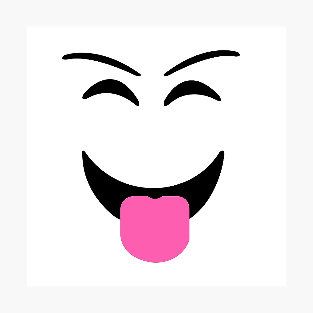 Roblox Prankster Face Poster By T Shirt Designs Redbubble - roblox face decals blush
