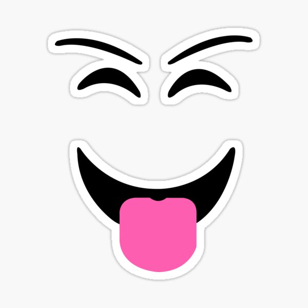Roblox Faces Stickers Redbubble - happy james face roblox