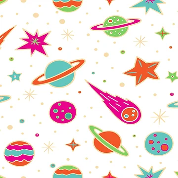 Artwork thumbnail, Space pattern by ExploreStore