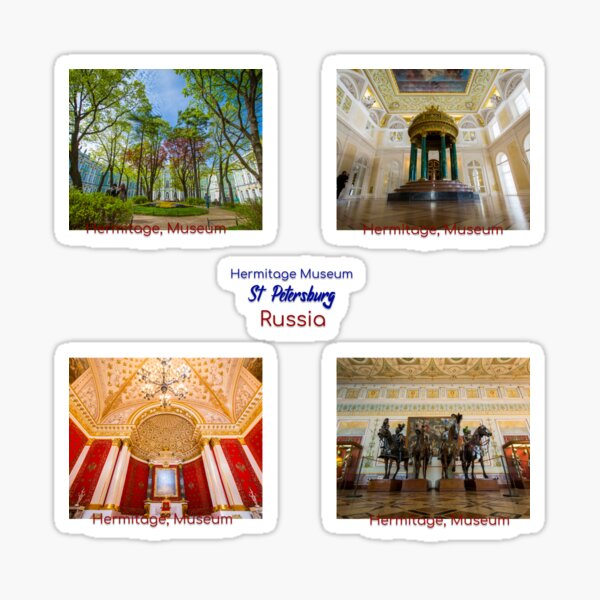 Item preview, Hermitage Museum Russia Stickers or Magnets Souvenirs Pack of 4 by TonyRockets designed and sold by TonyRockets.
