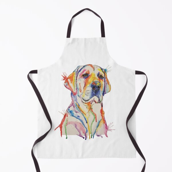 Yellow Lab Watercolor Apron