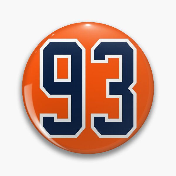 Artikelvorschau, Ryan Nugent-Hopkins Nummer 93 Jersey Edmonton Oilers inspiriert entworfen und verkauft von sportsnumbers.