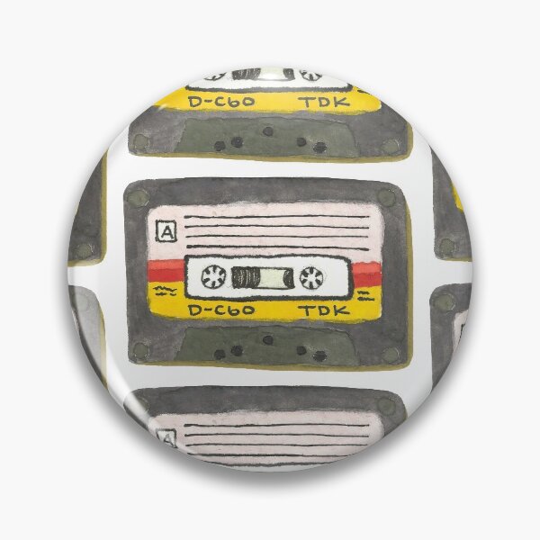 Artikelvorschau, Vintage Cassette Tape Watercolor entworfen und verkauft von PepperDoodles.