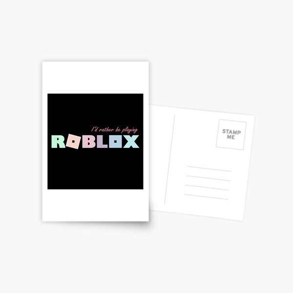 Roblox Got Robux Red Postcard By T Shirt Designs Redbubble - demogorgon roblox shirt